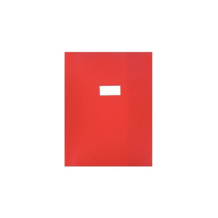Paquet de 10 protèges-cahier épaisseur 21/100ème 24x32cm PVC rouge 1110439 rouge