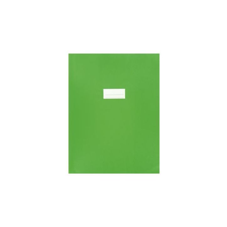 Paquet de 10 protèges-cahier épaisseur 21/100ème 24x32cm PVC vert 1110439 vert