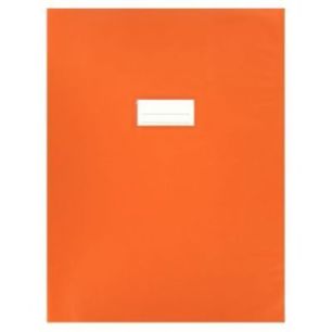 Achetez Paquet de 10 protèges-cahier épaisseur 21/100ème 24x32cm PVC orange 1110439 orang pas che..
