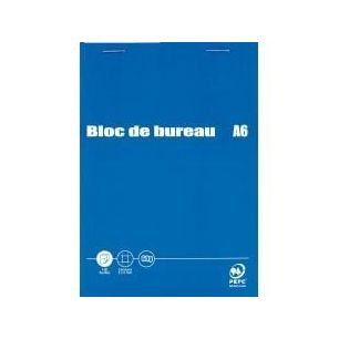 Achetez Bloc 60g agrafé en tête 200 pages petits carreaux 5x5. Format A6 10,5 x 14,8 cm pas cher s..