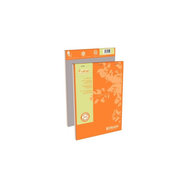 Achetez Bloc de bureau FOREVER papier recyclé 70g, 100 feuilles format A4, quadrillé 5x5 17254C FO..
