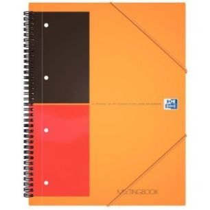 Achetez OXFORD Cahier MEETINGBOOK spirales 160 pages perforées 80g ligné 6mm 21x31,8cm Couverture ..