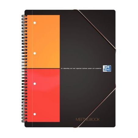 Achetez OXFORD Cahier MEETINGBOOK spirales 160 pages perforées 80g 5x5 21x31,8cm Couverture polypro..