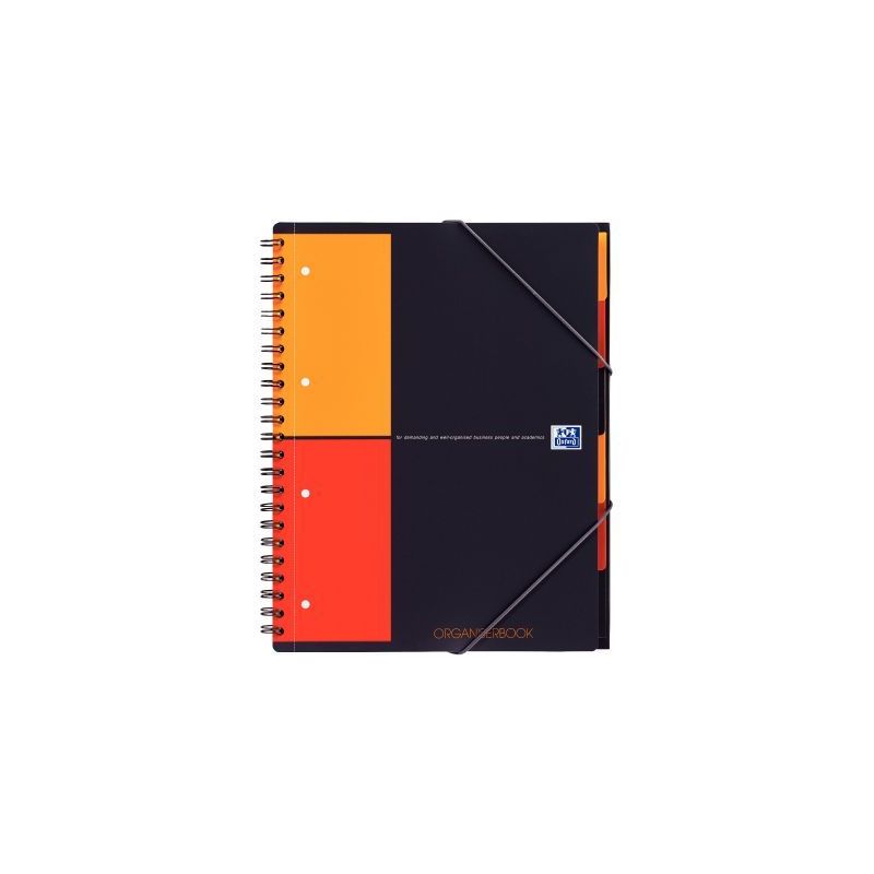 Achetez OXFORD Cahier ORGANISERBOOK spirales 160 pages perforées 80g 5x5 21x31,8cm Couverture polyp..