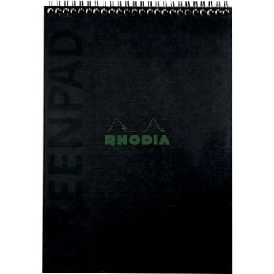 Achetez Bloc-notes GREENPAD à reliure intégrale, format A5, 80 feuilles, quadrillé 5x5 119928C GR..