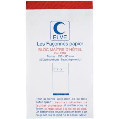 Achetez Lot de 10 blocs maître d'hôtel format 15 x 8,5 cm dupli 2232 LEBON & VERNAY pas cher sur M..