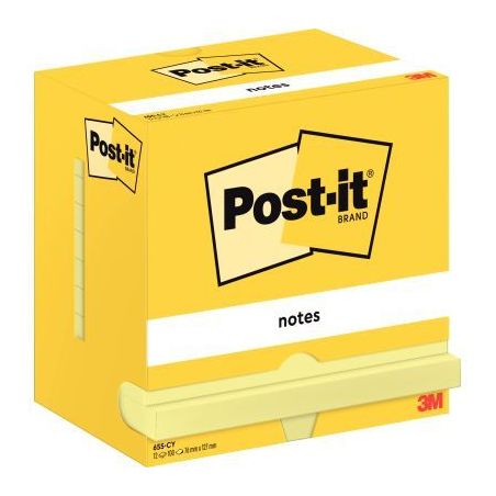 Achetez Lot de 12 blocs de 100 feuilles post-it notes jaune, 76 x 127 mm 23617 3M pas cher sur Ma Re..