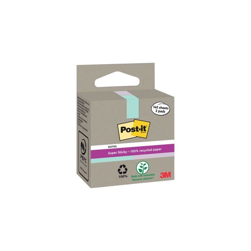 Achetez Boite de 2 blocs note recyclés de 140 feuilles Bleu et violet BP1514 POST-IT 3M pas cher su.. Achetez Boite de 2 blocs note recyclés de 140 feuilles Bleu et violet BP1514 POST-IT 3M pas cher su..