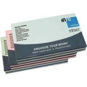 Achetez Paquet de 6 blocs repositionnables 75x125 mm pastel assortis 5655-20-pk6-a pas cher sur Ma R..