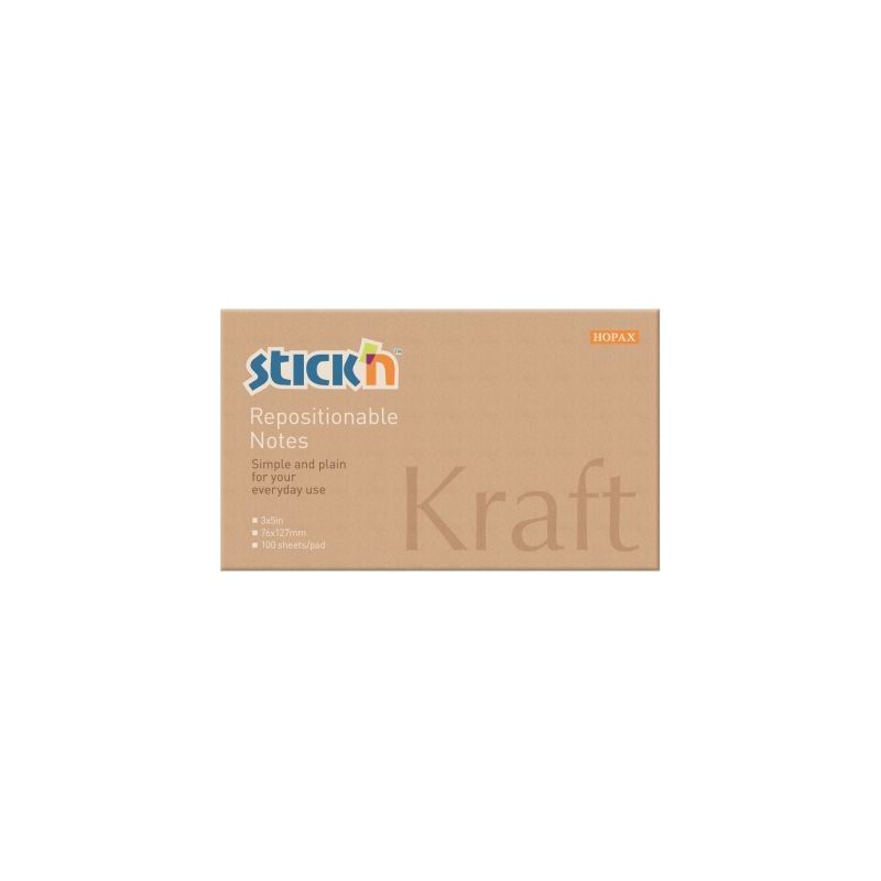 Achetez Lot de 12 blocs repositionnables 76x127mm kraft EM0005125 pas cher sur Ma Rentrée Scolaire