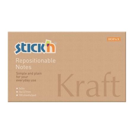 Achetez Lot de 12 blocs repositionnables 76x127mm kraft EM0005125 pas cher sur Ma Rentrée Scolaire