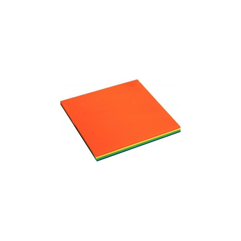 Achetez Bloc de 100 notes repositionnables transparentes 75 x 75 mm coloris fluo assortis FPP100192 ..