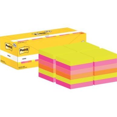 Achetez Boîte de 24 blocs de 100 feuilles Post-it assortis format 76 x 76 mm dont 6 gratuits BP1352..