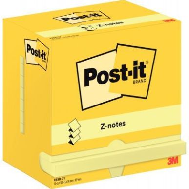 Achetez Lot de 12 bloc de 100 feuilles z-notes repositionnable 76 x 127 mm jaune 23731 POST-IT 3M pa..
