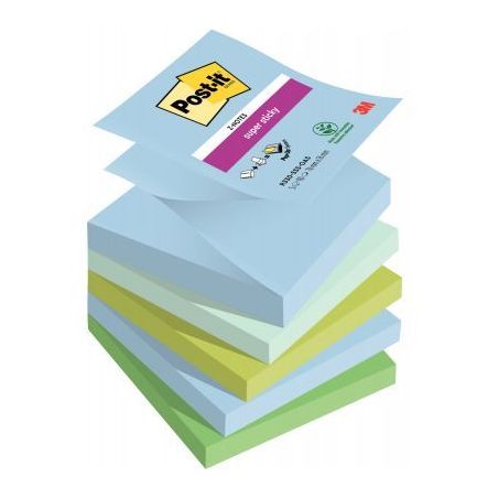 Achetez Lot de 5 blocs z-notes super sticky post-it 90 feuilles 76 x 76 mm collection OASIS BP1236 P..