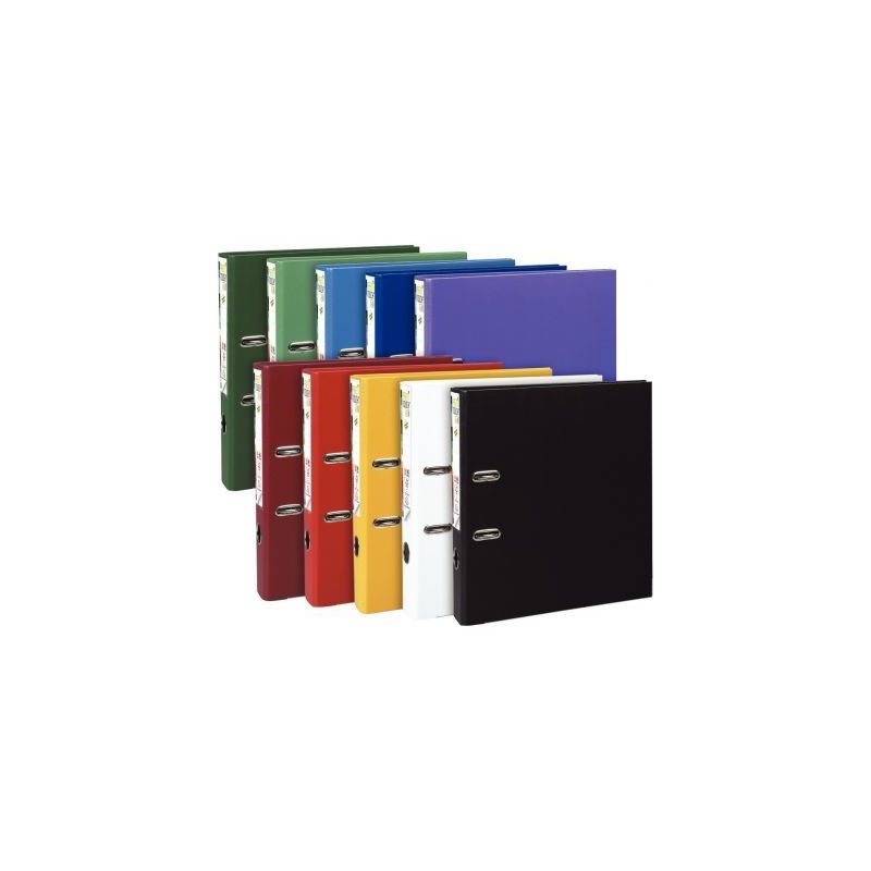 Achetez Carton de 10 classeurs à  levier en plastique PREM'TOUCH format A4 maxi dos 5 cm couleurs ..