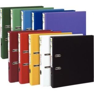 Achetez Classeur à levier en plastique PREM'TOUCH format A4 maxi dos 5 cm couleurs vives assorties ..