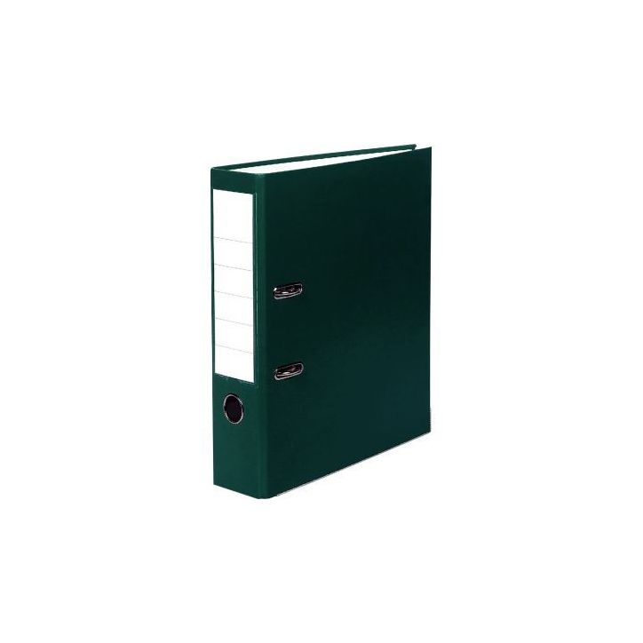 PERGAMY Classeur à  levier en polypropylène intérieur/extérieur. Dos 8cm. Format A4. Coloris Vert foncé