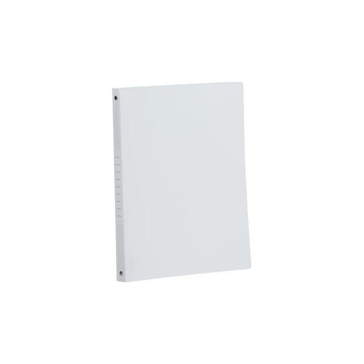 Classeur en polypropylène souple 5/10ème, 4 anneaux ronds diamètre 16 mm, pour format A4, blanc 1400904 BLA