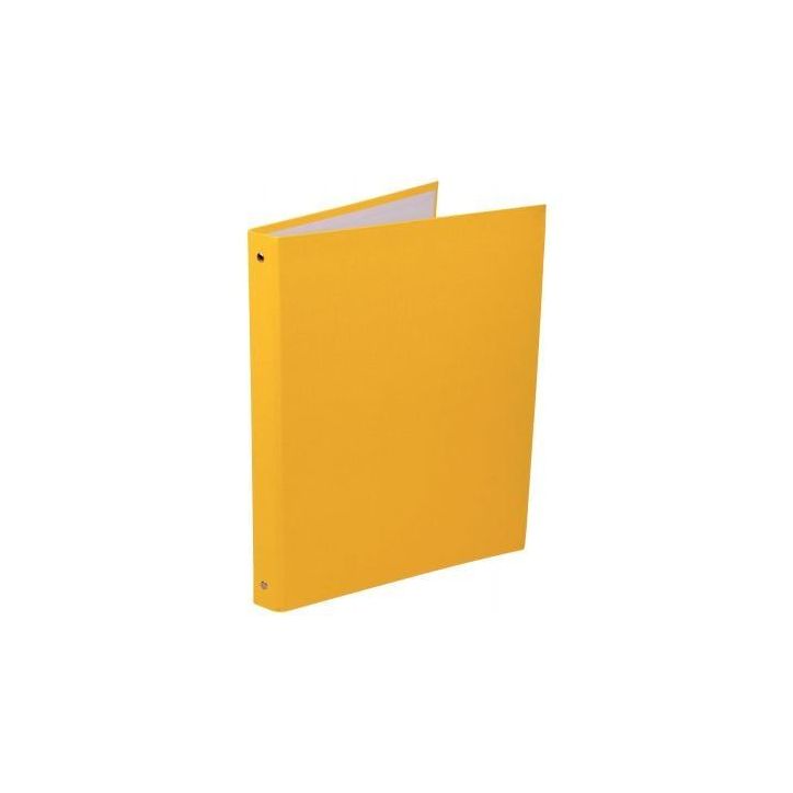 Classeur plastifié 4 anneaux dos 20 mm coloris jaune 1400408 JAUNE