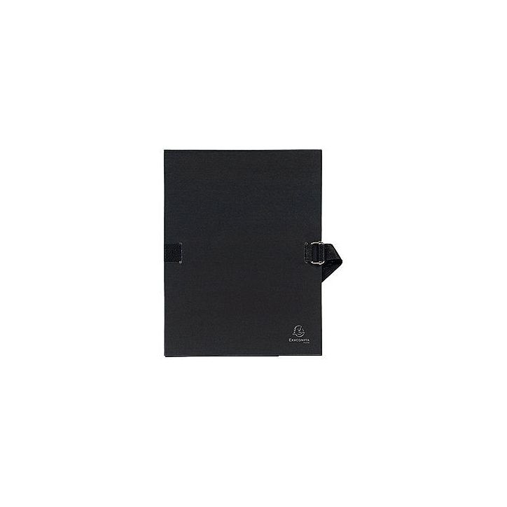 EXACOMPTA Chemise extensible Varia 2230, recouverte de papier grainé Noir