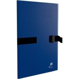 Achetez Chemise à sangle BICOLOR RECYC+ avec clip et rabat, coloris bleu 100201312 OXFORD HAMELIN p..