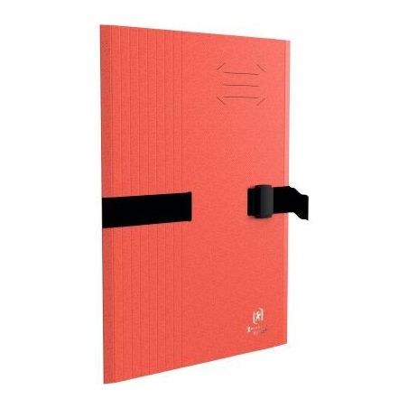 Achetez Chemise à sangle BICOLOR RECYC+ avec clip et rabat, coloris rouge 100201313 OXFORD HAMELIN ..