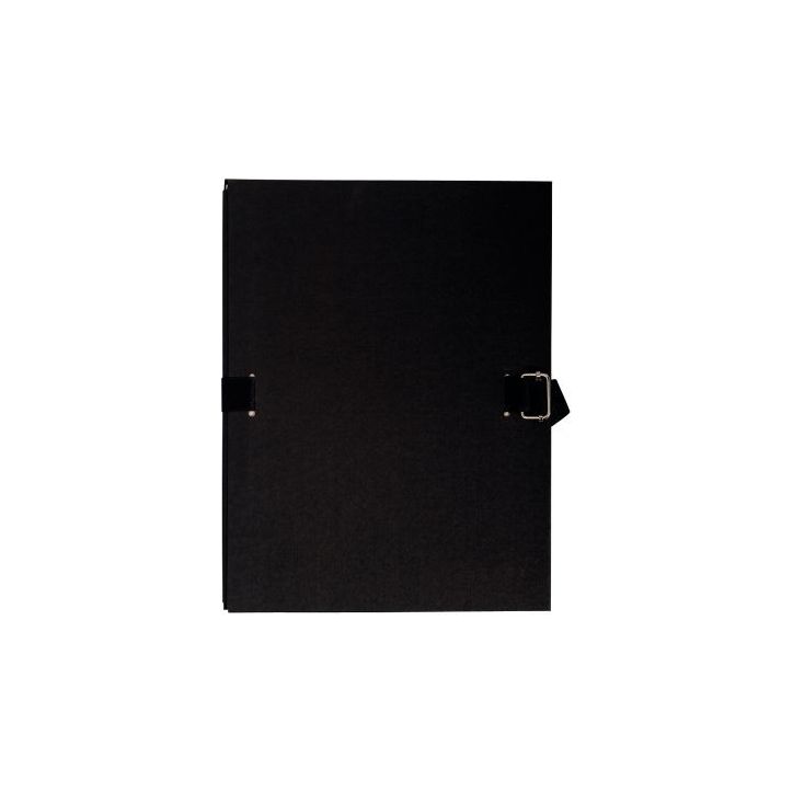 Paquet de 5 chemises extensibles toilées, noir 223065E EXACOMPTA