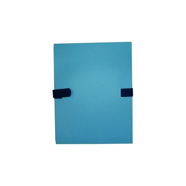 Chemise extensible à sangle velcro qualité toilée format 24x32 cm bleu 35809