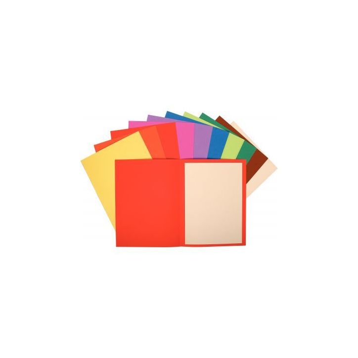 Paquet de 100 sous-chemises FLASH en carte recyclée 80g, coloris assortis 150001E EXACOMPTA