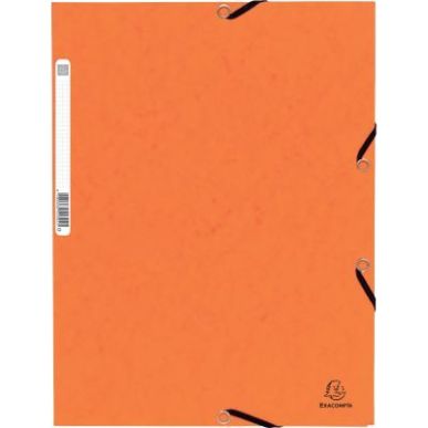 Achetez Chemise 3 rabats à élastiques en carte lustrée 5/10ème 350g orange C3416 ORA COUTAL pas ..