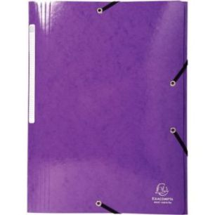 Achetez Chemise 3 rabats à élastiques en carte lustrée 425g, violet 55826E IDERAMA EXACOMPTA pas ..