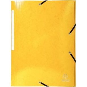 Achetez Chemise 3 rabats à élastiques en carte lustrée 425g, jaune 55828E IDERAMA EXACOMPTA pas c..