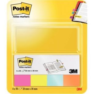 Achetez Etui de 4 distributeurs de 50 marque-pages notes markers post-it, collection pop BP1267 3M p..