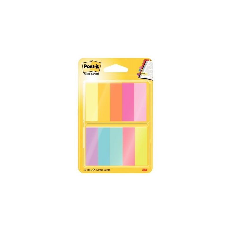 Achetez POST-IT Marque-pages POST-IT® papier (10x50) couleurs néons assortis pas cher sur Ma Rentr..