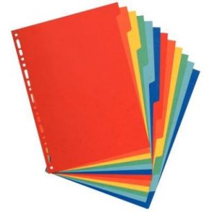 Achetez Jeu de 12 intercalaires en carte lustrée 400g A4 99H EXACOMPTA pas cher sur Ma Rentrée Sco..