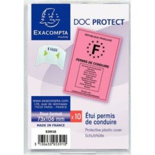 Achetez Etui pour permis de conduire en PVC 5391UE EXACOMPTA pas cher sur Ma Rentrée Scolaire