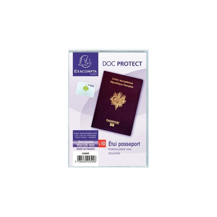 Etui pour passeport en PVC 5399UE EXACOMPTA