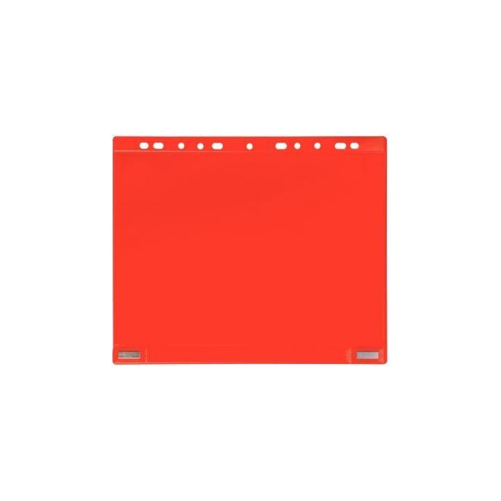 Lot de 5 pochettes perforées aimantées format A4 rouge 181123 TARIFOLD