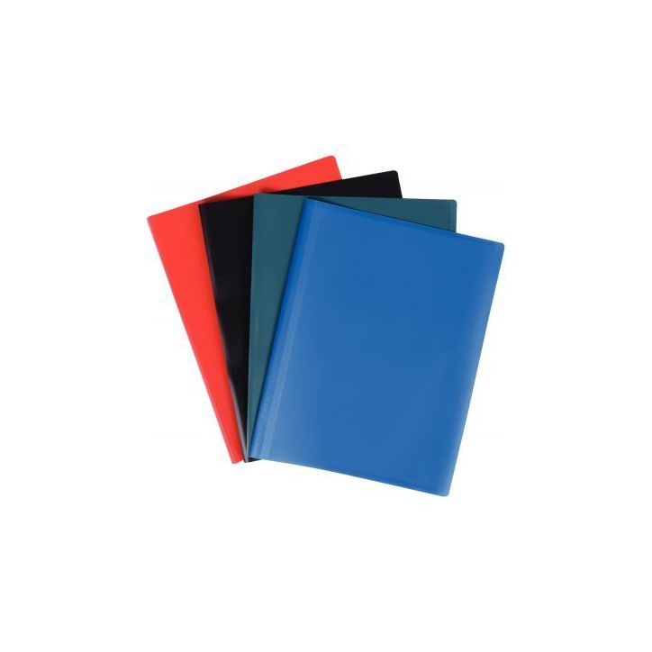 Carton de 20 protège-documents couverture souple en polypropylène 120 vues, coloris assortis 400050607