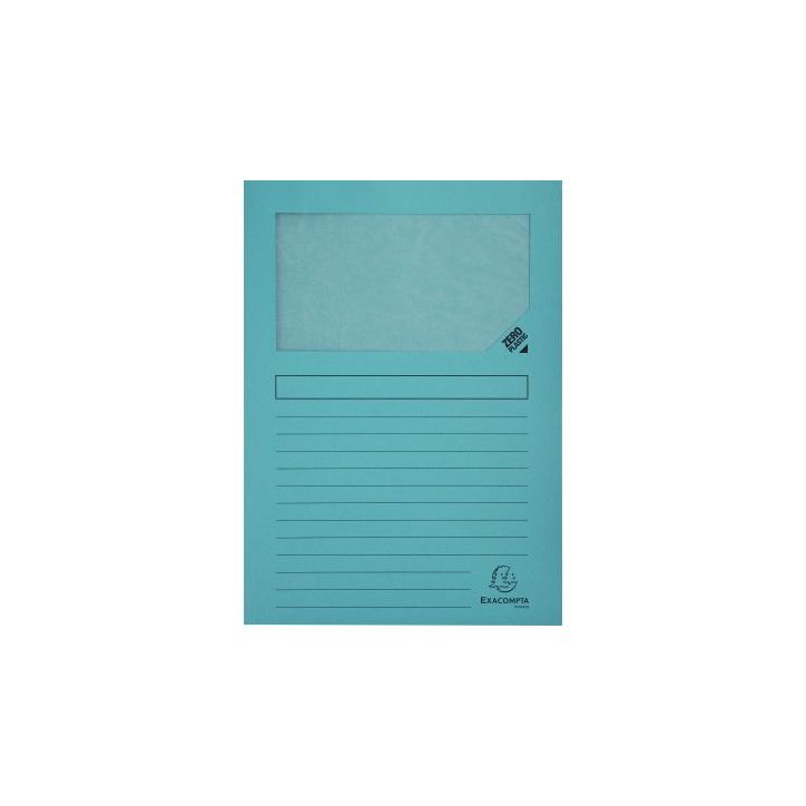 Paquet de 100 pochettes coin papier FOREVER 130g, bleu clair 50106E FOREVER EXACOMPTA