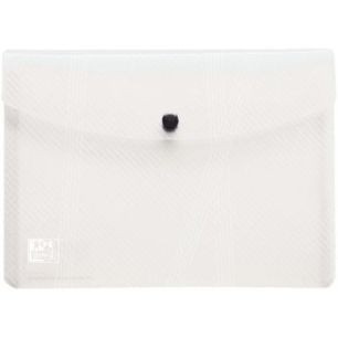 Achetez Paquet de 5 enveloppes en polypropylène incolore pour format A5 fermeture par bouton pressi..