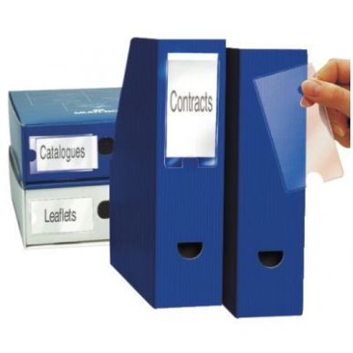 Achetez Blister de 6 porte-étiquettes adhésives en polypropylène format 55x150 mm 10340 3L pas ch..