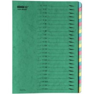 Achetez Trieur en carte forte EXTENDOS 24 compartiments, coloris vert 223.24 VERT EXTENDOS pas cher ..