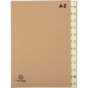 Achetez Trieur alphabétique en kraft recyclé, 24 compartiments 22229E FOREVER EXACOMPTA pas cher s..