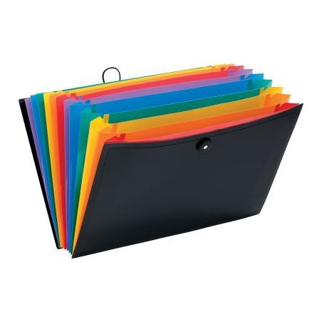 Achetez Trieur extensible avec bouton RAINBOW CLASS en polypropylène, 12 compartiments 111667-03 RA..