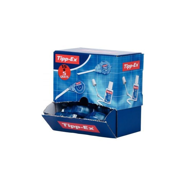 Pack 15+5 correcteurs Tippex easy refill 5mmx14m 895952 TIPP-EX BIC