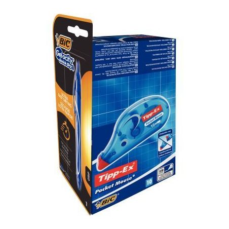 Achetez Boîte de 10 correcteurs Pocket Mouse + 1 gelocity quick dry offert 989680 TIPP-EX BIC pas c..