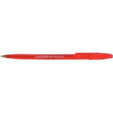 Achetez Stylo bille Lovegreen  pointe moyenne rouge LGBP-02 pas cher sur Ma Rentrée Scolaire