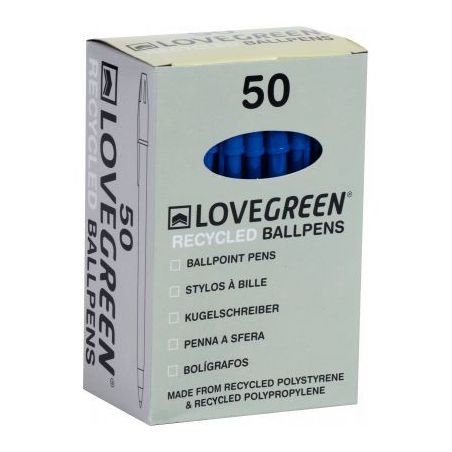 Achetez Boîte de 50 stylos Lovegreen bleu 20012X50 pas cher sur Ma Rentrée Scolaire